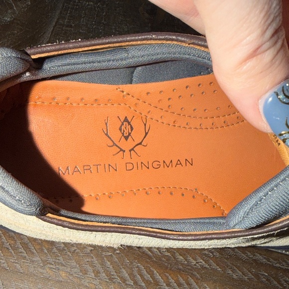 Martin Dingman Men's Countryaire Suede Plain Toe Oxford - Picture 2 of 9